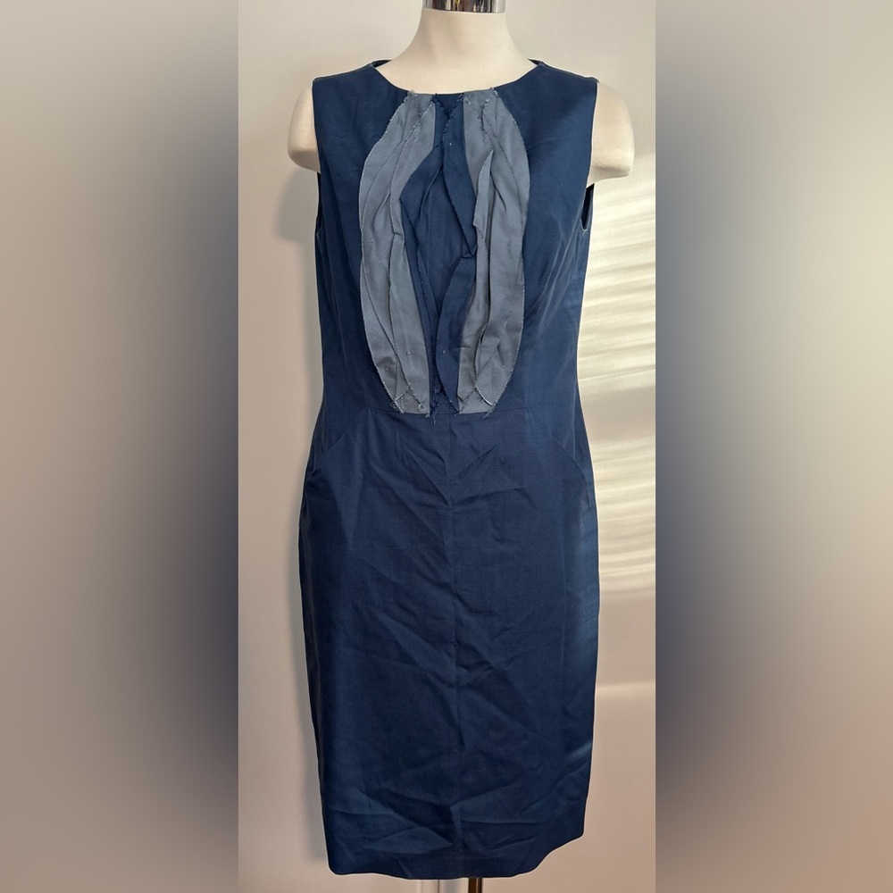 Piazza Sempione size 8 (IT 44) women’s blue designer dress made in Italy